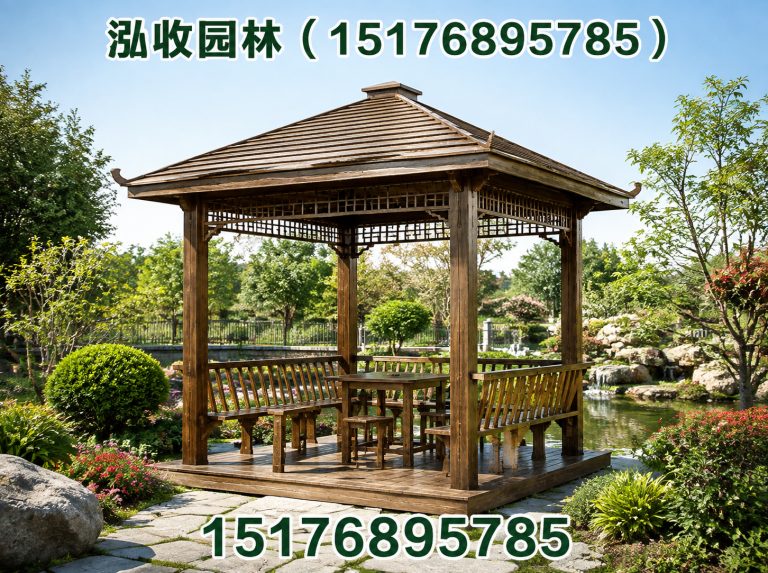 商洛防腐木凉亭展示图